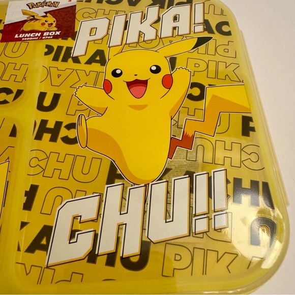 NWT. Pokemon bento box from Primark. Plastic bento lunch box with pikachu - Picture 3 of 10
